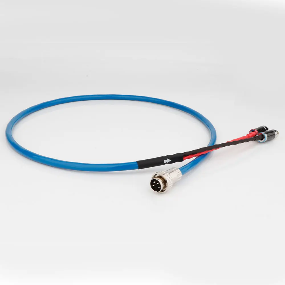 Naim Hifi Audio Phono Cabo Ofc Banhado a Prata Pinos Din Torção Conector de Bloqueio para Stereo x Rca Plugs - Image 4