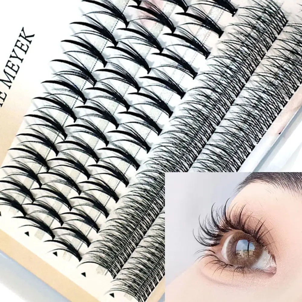 

5 линий толстых сэндвич и рыбий хвост смешанные стильные s Индивидуальные Накладные ресницы Осьминог стиль пушистые натуральные драматические ресницы макияж