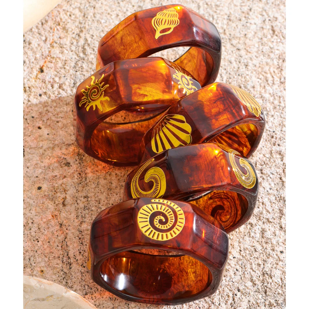Yhpup Bracelet 64mm Big Resin Acrylic