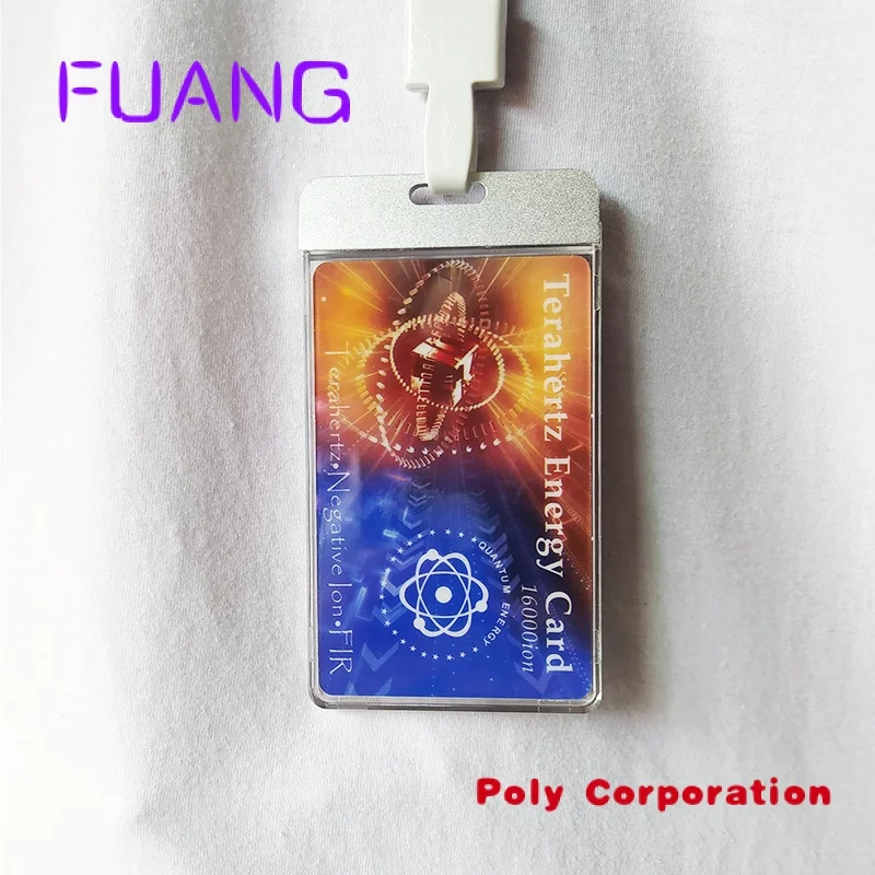 Custom  Newest Terahertz card With Case Bio nano Terahertz energy saving card FIR fuel saver card for health care Negative . 160