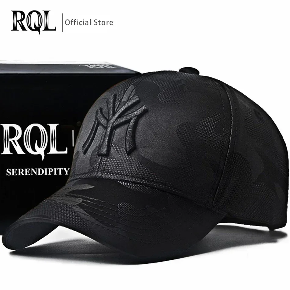 Embroidery totem military camouflage trucker hat men's black baseball cap hip hop luxury winter sun male sport mesh baseball cap