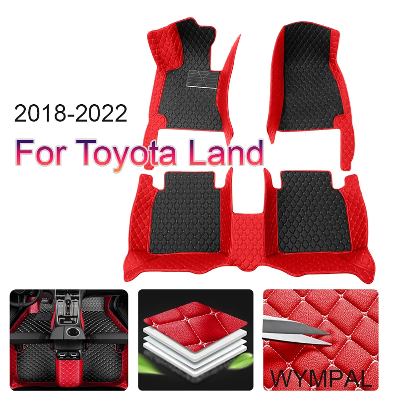 

Автомобильные коврики для Toyota Land Cruiser Prado 150, 2022, 2021, 2020, 2019, 2018, 5 сидений, автомобильный Стайлинг, интерьерные защитные коврики на заказ
