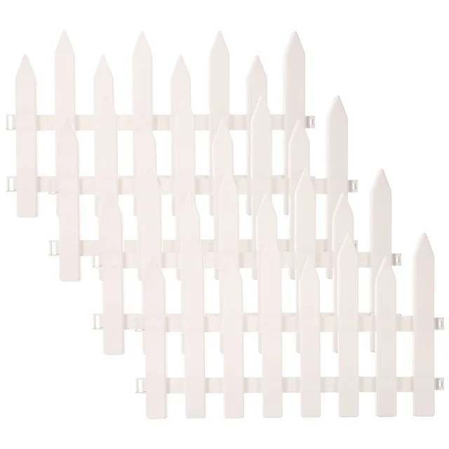 4 Pcs Kerti Kerítés Gyep Határdekoratív Piket Border Udvar Műanyag - Image 5