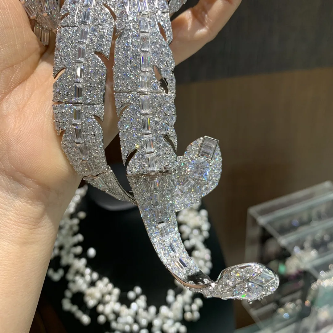 large bird brooch big luxury jewelry bird of paradise brooch 925 sterling silver with cubic zircon high quality 23*8CM unisex 10 S6c780df96bfc48b19bde6fd953d3fbcaA large bird brooch big luxury jewelry bird of paradise brooch 925 sterling silver with cubic zircon high quality 23*8CM unisex