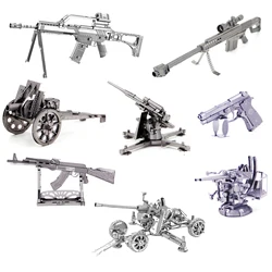 3D Metal Barrett Puzzle para crianças, Quebra-cabeça, Rifle de precisão, Gewehr G36 Model Kits, montar brinquedos, presente arma, AK47