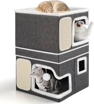 2-Storey Indoor Cat Bed 1