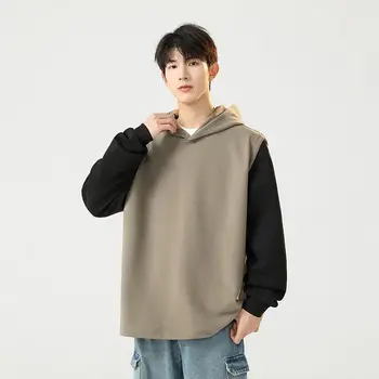 Trend-in men's spring must-have hoody man-to-man trendy color design and comfortable fit TS3263