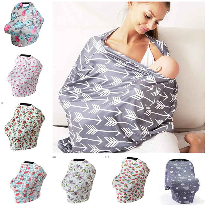 

baby feeding & shopping cart & baby car seat cover towel poncho muslin cloth new nursing cover shopping trolley cover