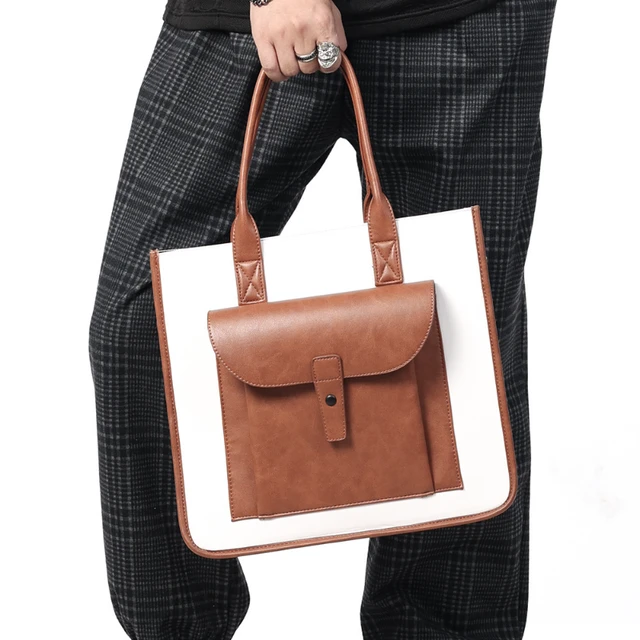 Leather Bags Men Shoulder Bag Vintage  Mens Purses Handbags Shoulder Bag -  Men's - Aliexpress