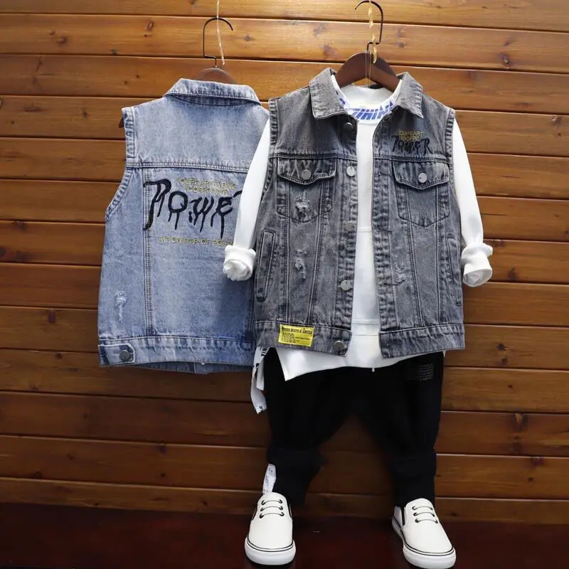 Kids Vest Cool Jackets Waistcoat Fall Clothes For Teenage Boys kids vest