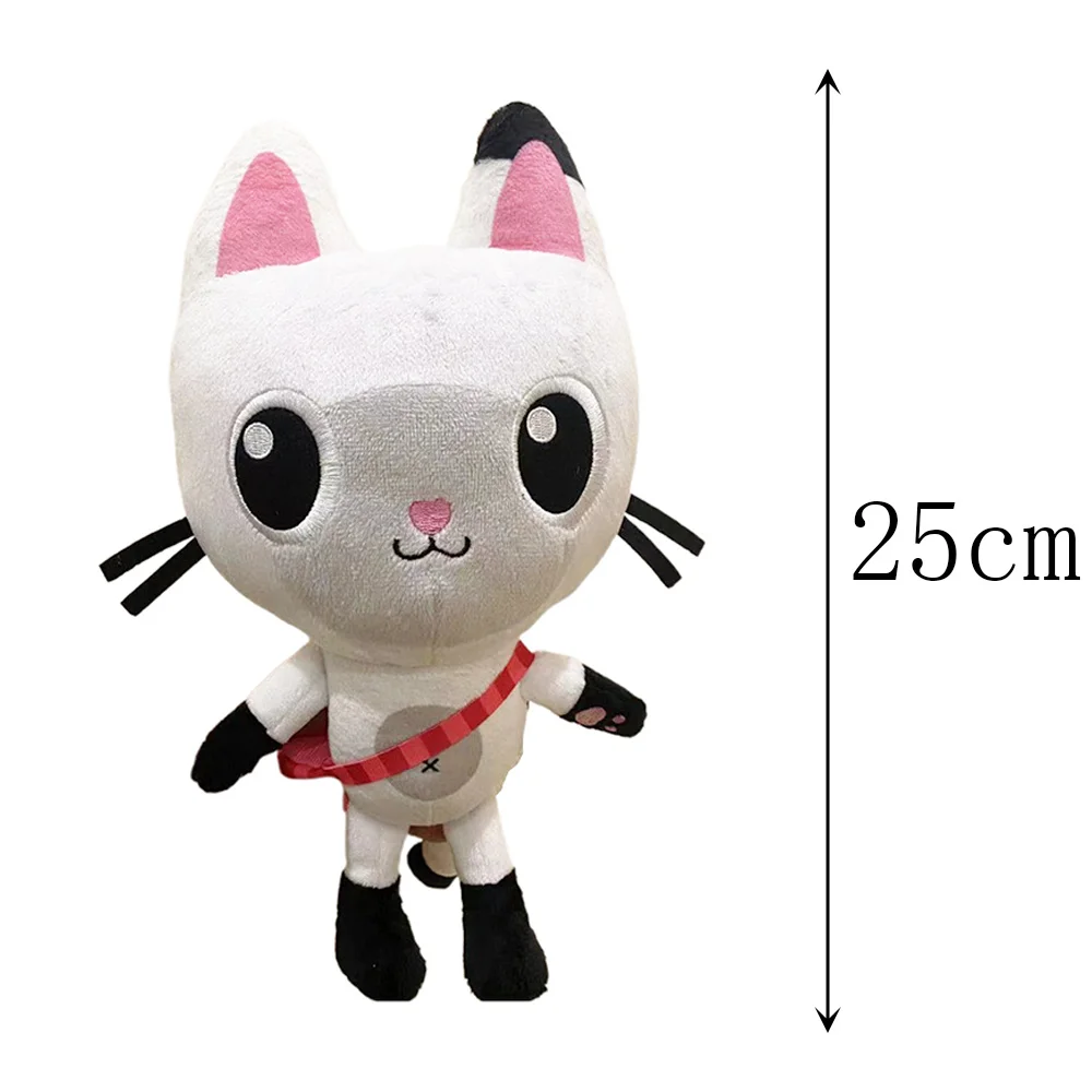 25 cm 7-delige Gabby poppenhuis pluche speelgoed cartoon knuffel zeemeermin kat zeemeermin pluche pop kinder kerstcadeau_voghion.com