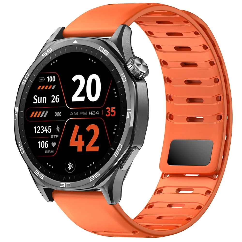 Silicone Magnetic Strap 22mm Band Bracelet