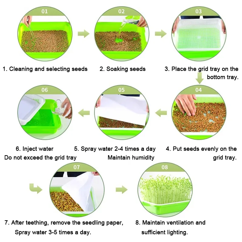 Seedling Tray Shelf Soilless Culture Planting Rack DIY 3~6 Layers Seed Germination Tray Shelf Vegetable Hydroponics Rack