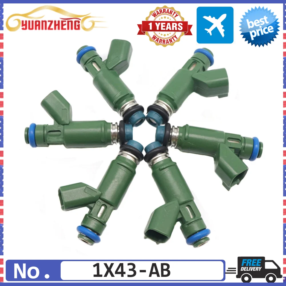 

6 шт. новые Топливные форсунки 1X43-AB для Jaguar X-Type 2.5L 3.0L V6 2001-2008 852-12234 195500-4011 1X4Z9F593AB