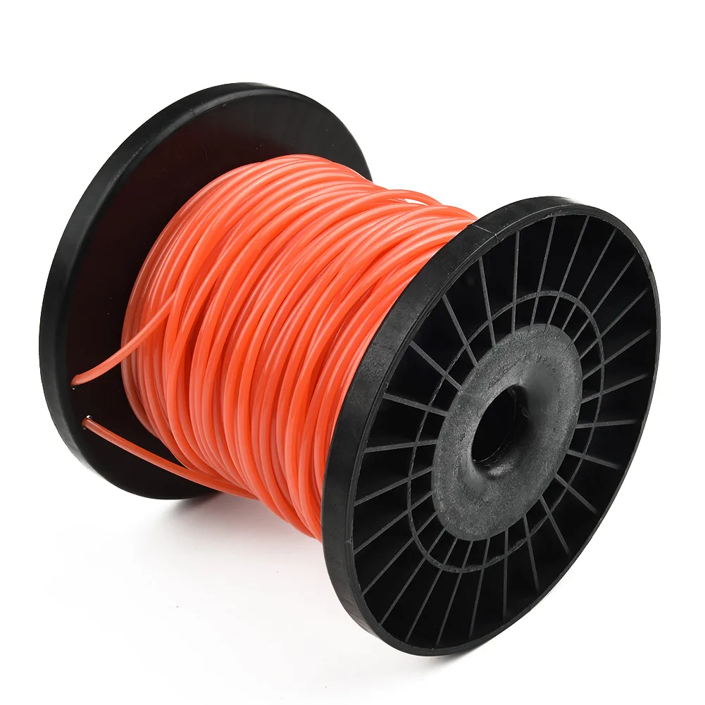 Electric Lawn Mower Trimmer Line 50mx2.7mm Nylon Garden Grass Brush Cutter Spiral Rope Lawn Mower Head Tool Accessory grass trimmer rope,brushcutter trimmer rope,string trimmer line,grass trimmer line