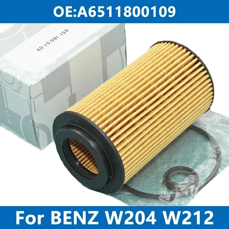 Car Oil Filter Kit For Mercedes Benz W204 W205 W212 A180 B200 C200 E250 CDI CLA CLS GLA GLC GLK OM651 Diesel Engine