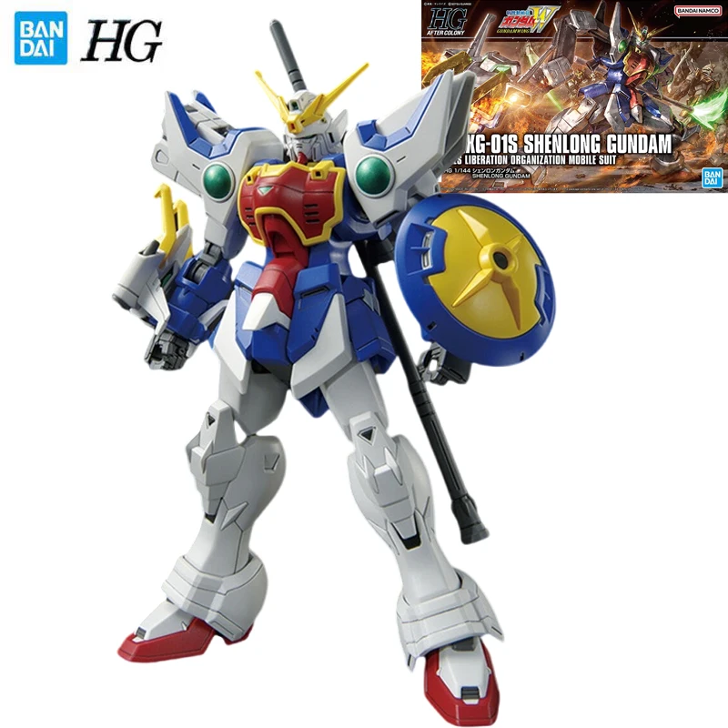 

Bandai Genuine Gundam Model Garage Kit 1/144 HGUC Series Anime Figure XXXG-01S Shenlong Gundam Action Assembly Model Toys