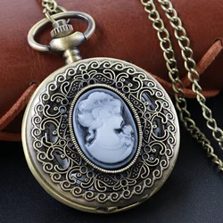 Luxury Gold Diamond Emerald Gem Pocket Watch Necklace Pendant Clock - Elegant Fashion Gift (Multicolor)