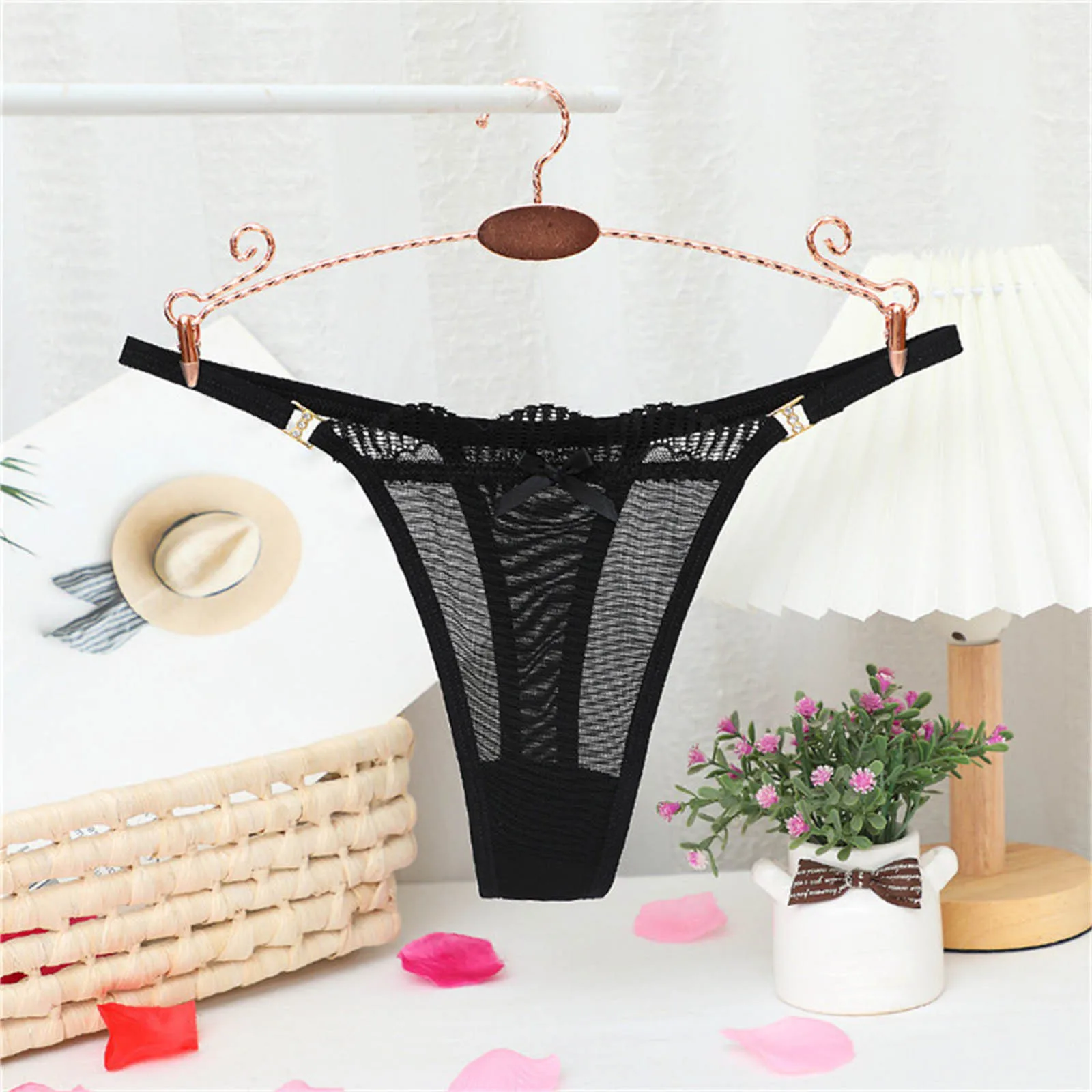 Lace Panties Women Brazilian Underpants LowRise Thongs Ladies Sexy