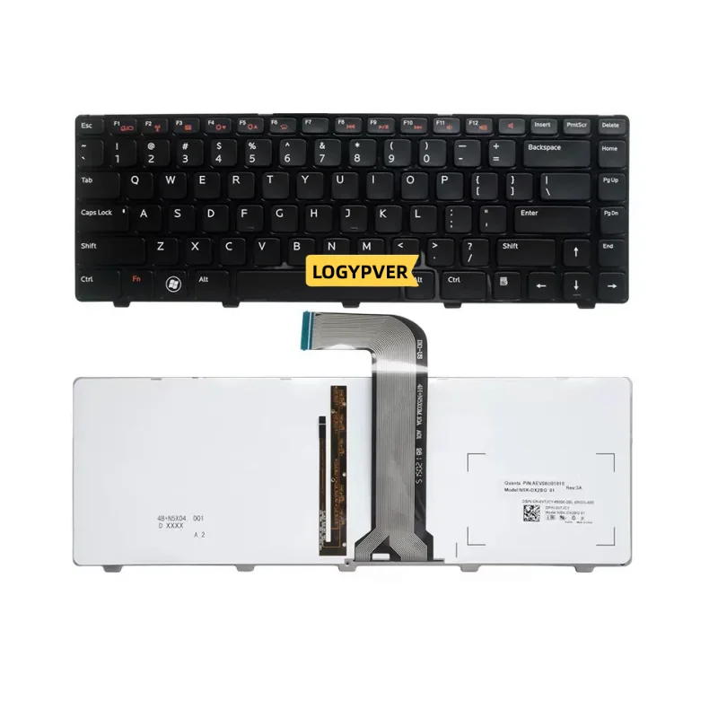 

Клавиатура с подсветкой для ноутбука DELL Vostro V1440, V1450, V131, V131D, 3550, XPS15D, v2420, 2520, V3350, V3450