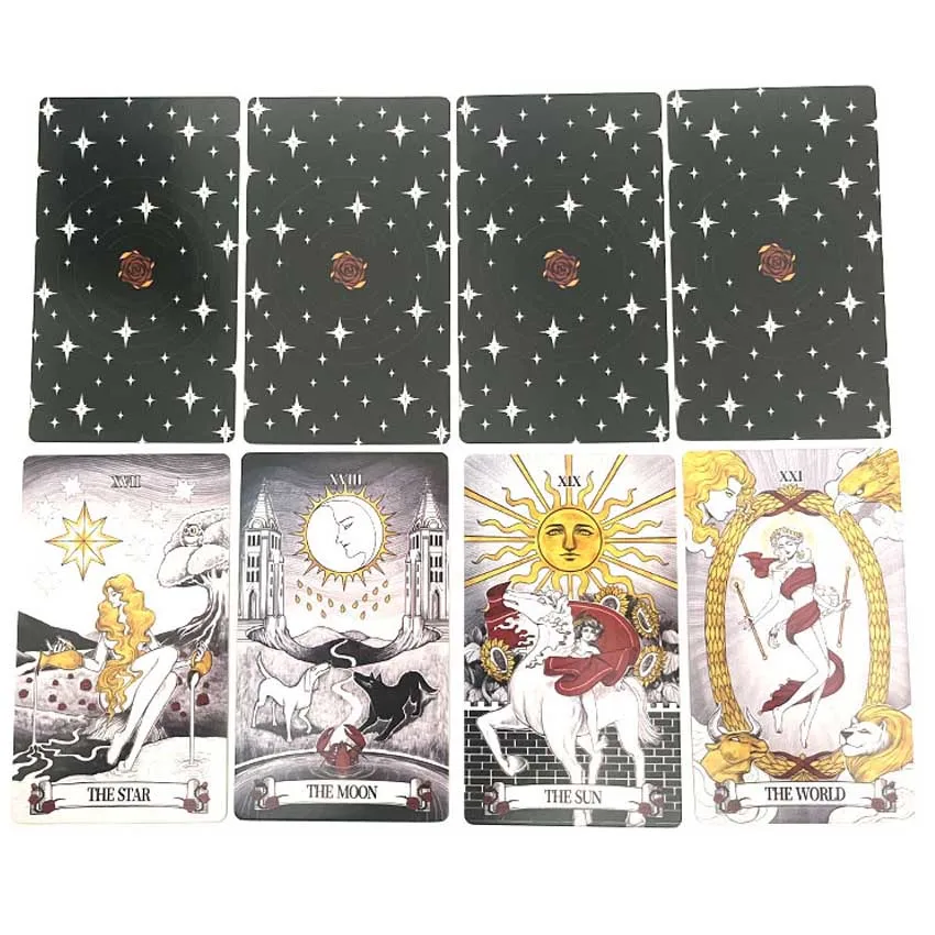 Secret Mirror Tarot Card Games Paper Manual 12x7 cm 5