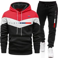 Nouvelle Collection 2026 : Ensemble Homme Tendance – Sweat à Capuche et Pantalon de Jogging Imprimé Paris – Tenue Décontractée Urbaine et Sportive 4
