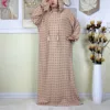 110716-bda70d.jpg Nouveau Ramadan coton robe femmes recueillir taille Double chapeau Abaya femmes musulmanes ample Maxi caftan dubaï turquie Islam vêtements de prière
