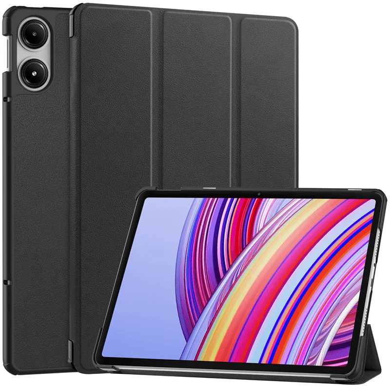 Cute PU Leather Tri-Folding Magnetic Stand Cover