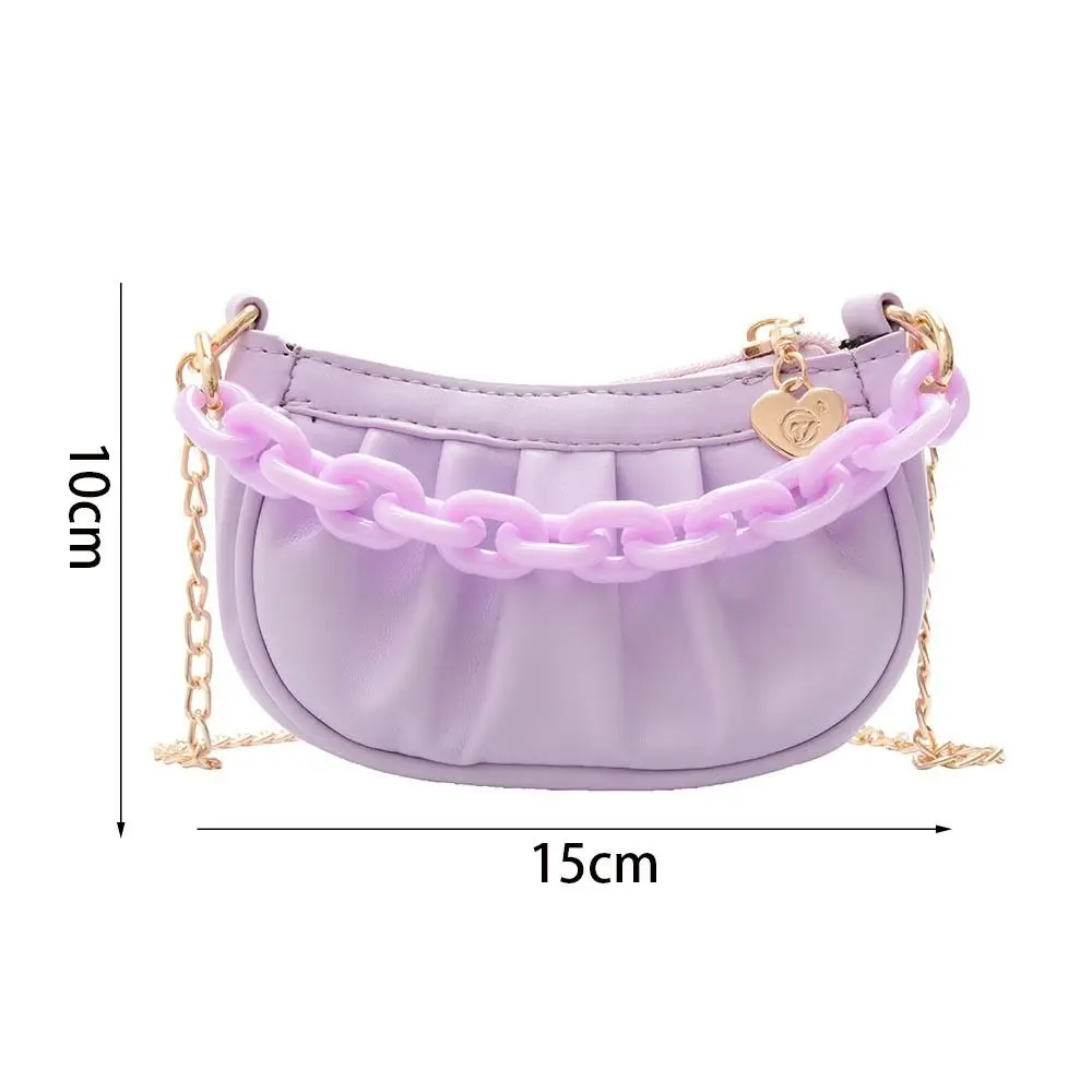 Girls Handbag Children\'s Mini Clutch Bag PU Cloud Shoulder Chain Bags Kids Small Coin Wallet Purse Accessories with Handle
