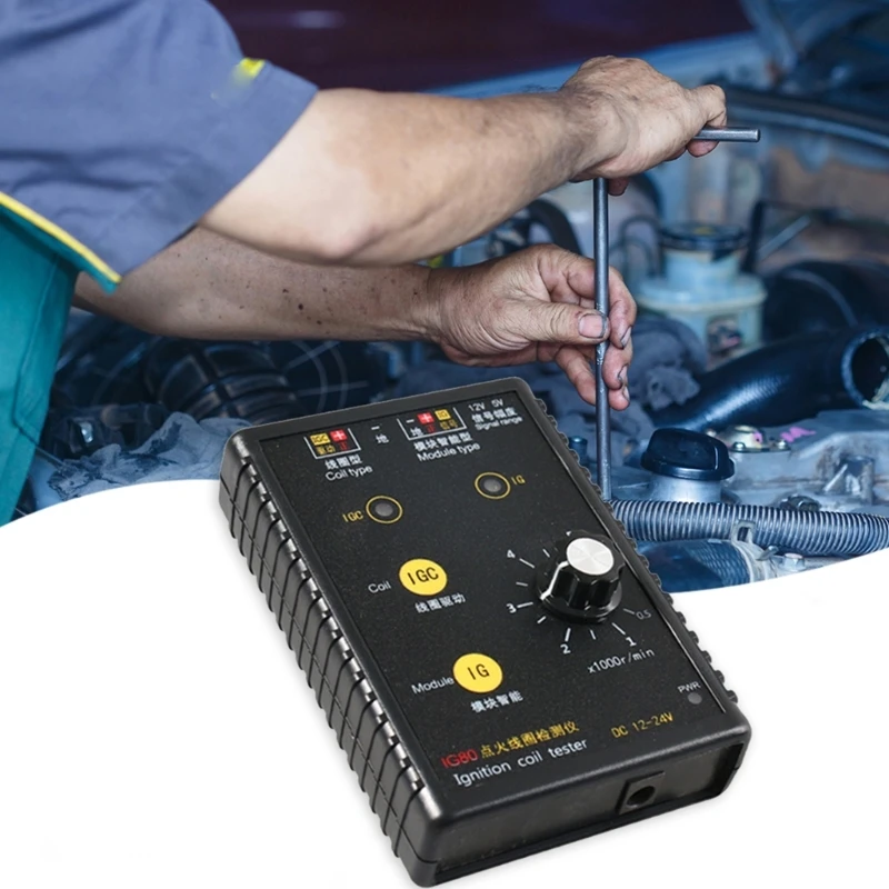 

12V~24V Car Ignition Coil Detector Natural Engine Tester Vehicle Diagnostic Tool Dropship
