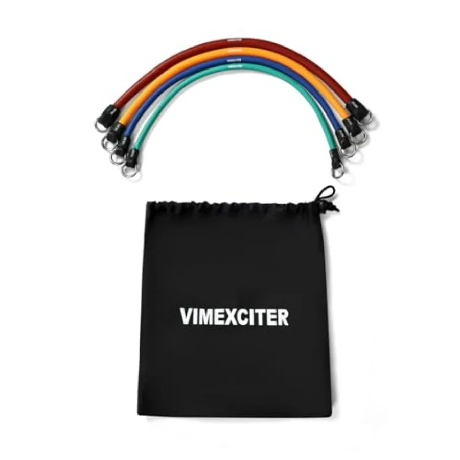 Exercise Resistance Bands - 8 Fitness Stackable Workout Bands - Compatible with MF-03 - Premium Latex 10/20/25/30 LBS