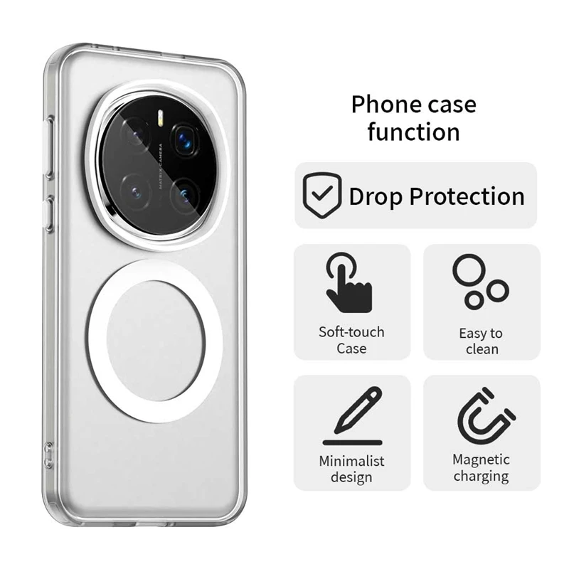 Custodia Magnetica BENTOBEN Per Honor Magic 7 Lite / X9C / X60 Pro – Opaco Traslucido Con Mag-Safe – Nero - 2