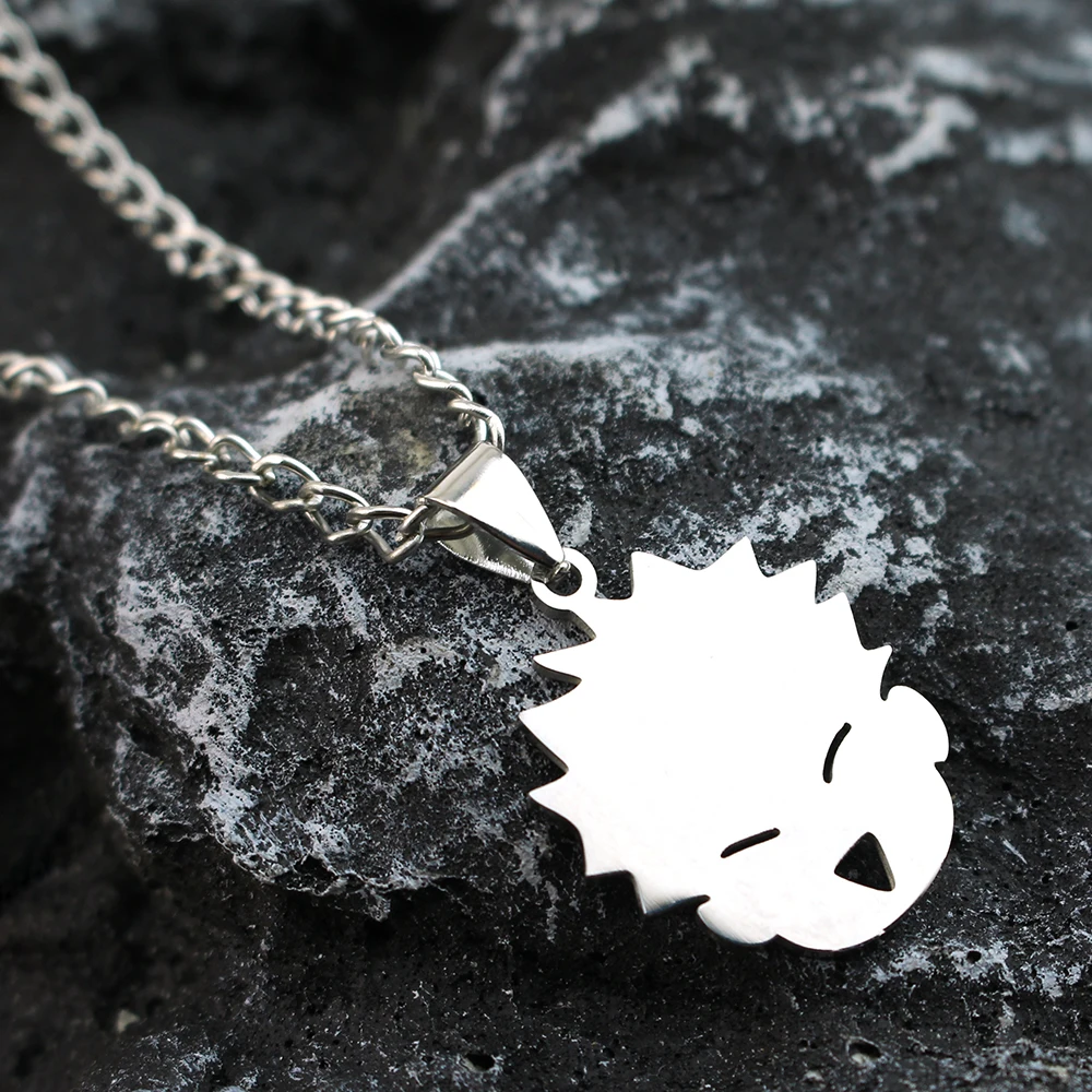Anime Jujutsu Kaisen Necklace Gojo Satoru Cat High School Emblem Pendant for Women Men Jewelry Accessories necklace pendant anime necklace