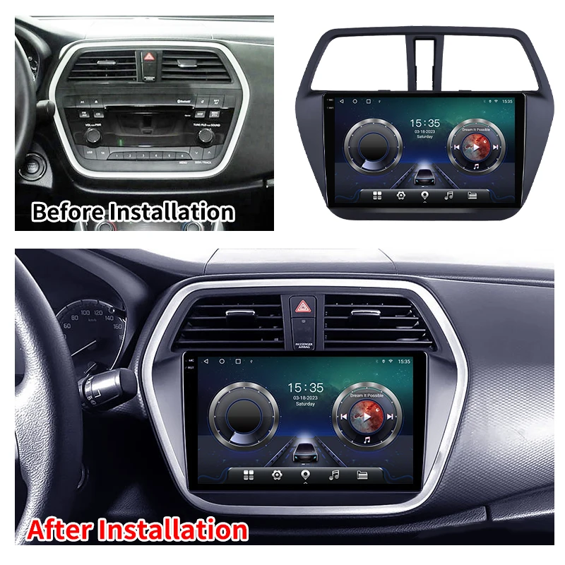 

Krando Car Radio Android 13 Car Multimedia Player For Suzuki SX4 S-Cross 2014-2017 Autoradio GPS Navigation Wireless Carplay