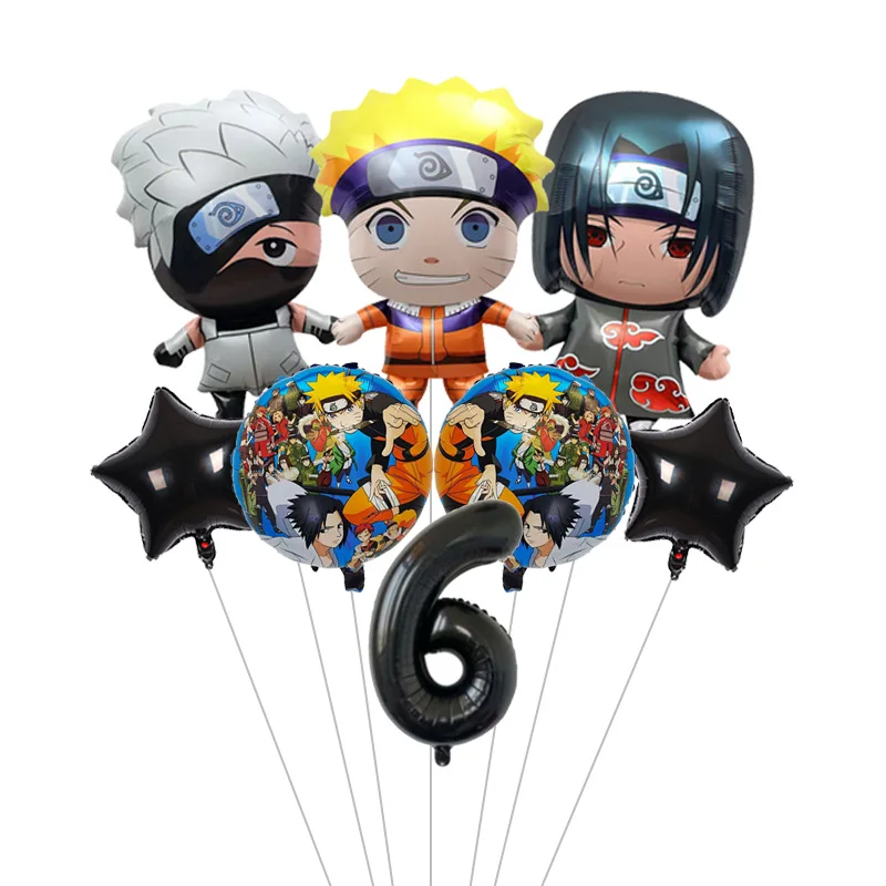 Naruto Ninja Party Balloon Set - Kids Birthday Decoration Supplies with Character Balloons