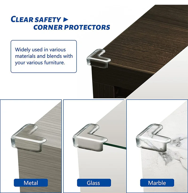 4/10pcs Baby Safety Corner Protector Table Furniture Angle Guards Home Security Protection Transparent Cover Kids Safety Care