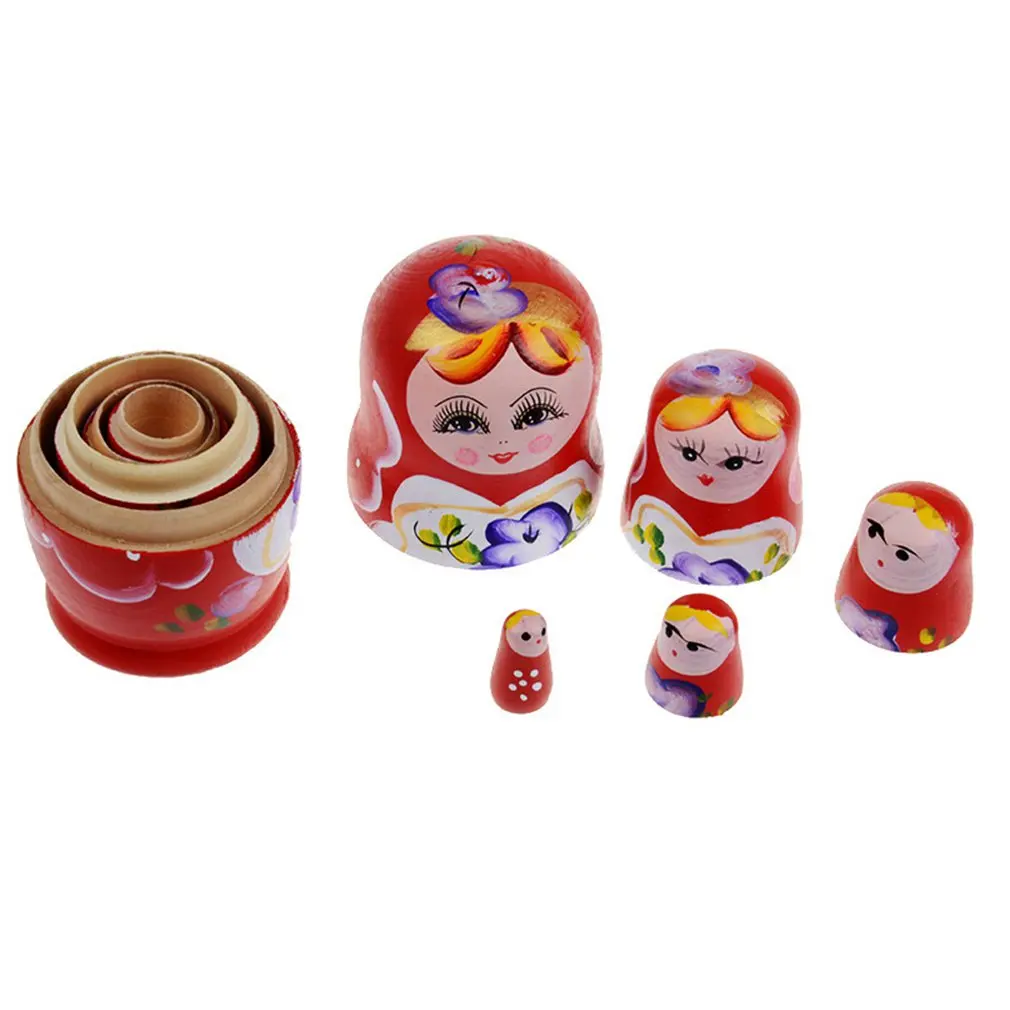 

5 шт./набор, деревянные игрушки-матрешки