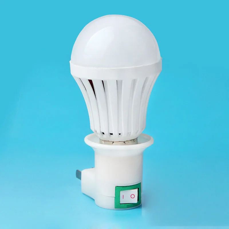 

LED Emergency Lighting Switch Lamp Holder Night Market Cast Source Graphene Conductive Experimental Charging Bulb