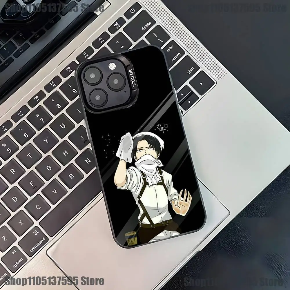 Levi Ackerman Attack on Titan Black Matte Shockproof Phone Case