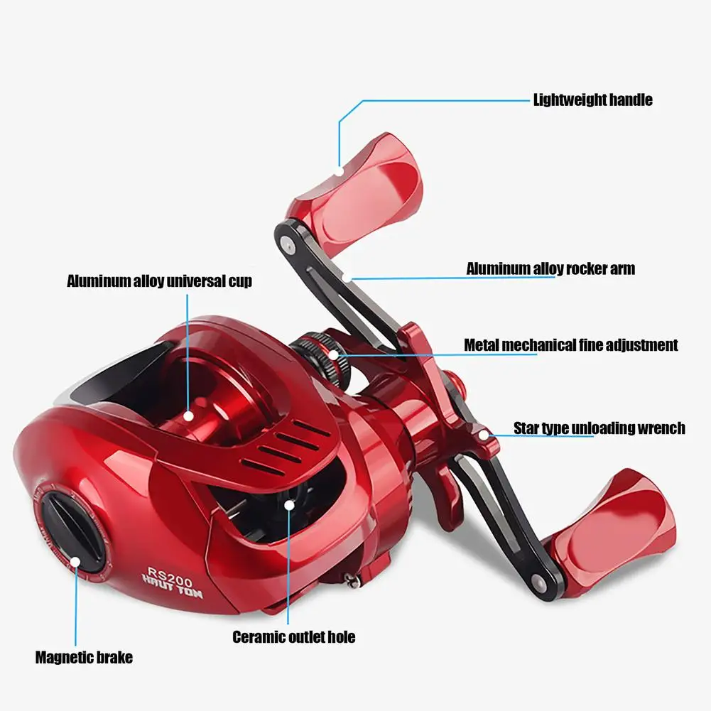

Ratios 7.2:1 Fishing Low-profile Reel Gear Max Drag 6kg Long-casting Fishing Reel For Freshwater Seawater
