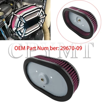Filtro Aria Moto ad Alto Flusso per Touring CVO 29670-09 HD-0910 2009-2017 - Elemento Filtrante Aspirazione