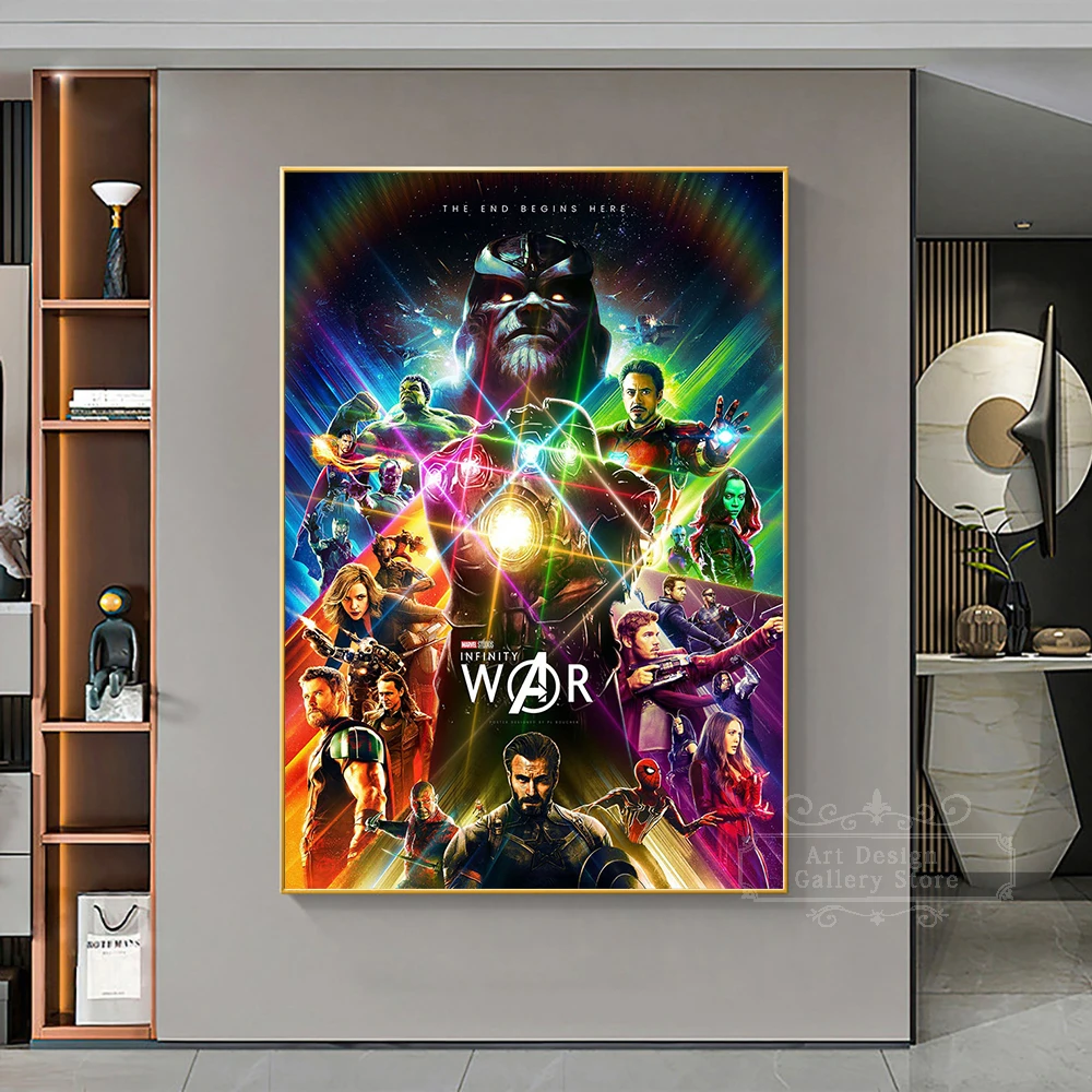 Disney Marvel Avengers Infinity War Poster Superheros Stampe Colorate Wall Art Dipinti Su Tela Per La Decorazione Della Casa Della Camera Dei Bambini