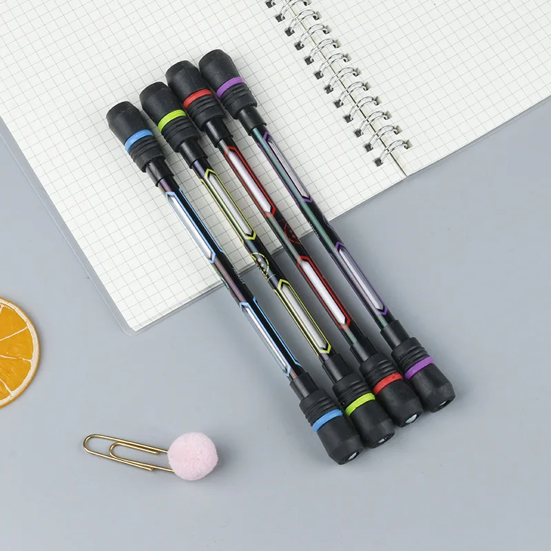 Creative Spin Pen Random Rotation Games Gel Pens Gift Student Toy Comfortable Press Penspinning Ink |