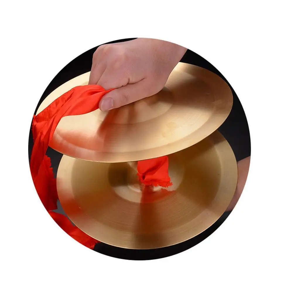 1 Pair Cymbals Children Toys Hand Cymbals Copper Hand Finger Gong Percussion Musical Instruments
