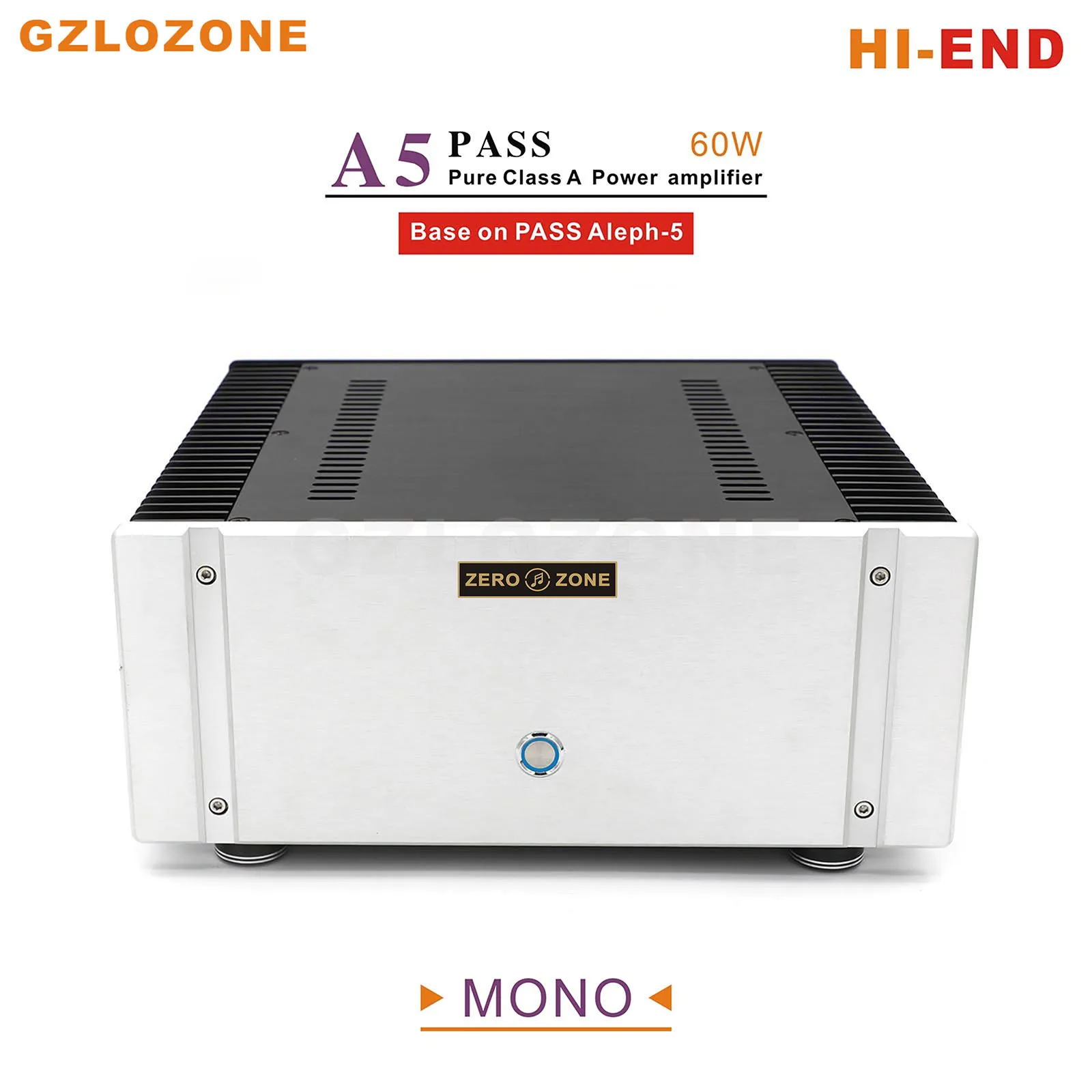 Hi-End Pass A5 Mono Pure Class A Amplificatore Di Potenza 60W Amplificatore Base On Pass Labs Aleph-5 Supporto Ingresso Xlr /Rca