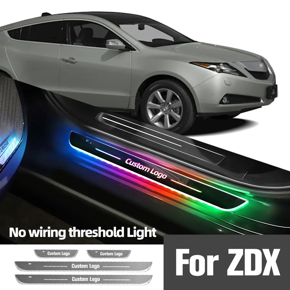 

For Acura ZDX 2010-2013 2011 2012 Car Door Sill Light Customized Logo LED Welcome Threshold Pedal Lamp Accessories