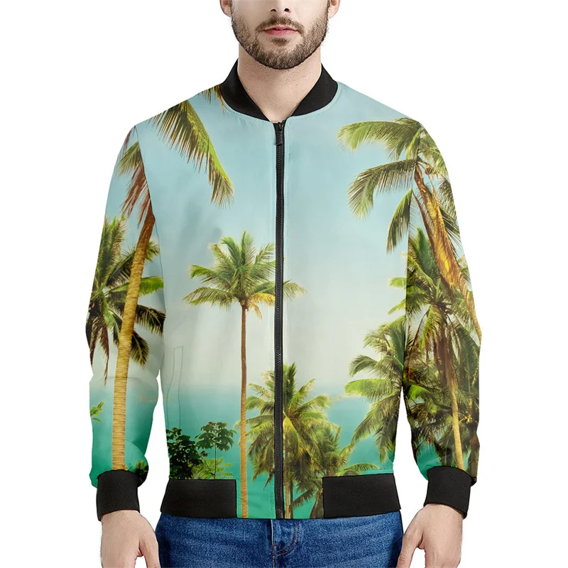 thumbnail image 1 of Chaquetas con estampado 3D de coco para hombres y niños, sudadera holgada de primavera y otoño, chaqueta bomber informal de calle con cremallera, abrigo para mujer, 1 of 5