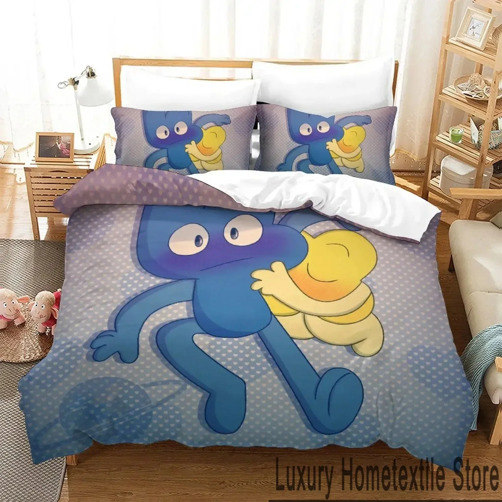 3D Print Cartoon Jacknjellify Bedding Set Boys Girls Twin Queen King Size Duvet Cover Pillowcase Bed boys Adult 5