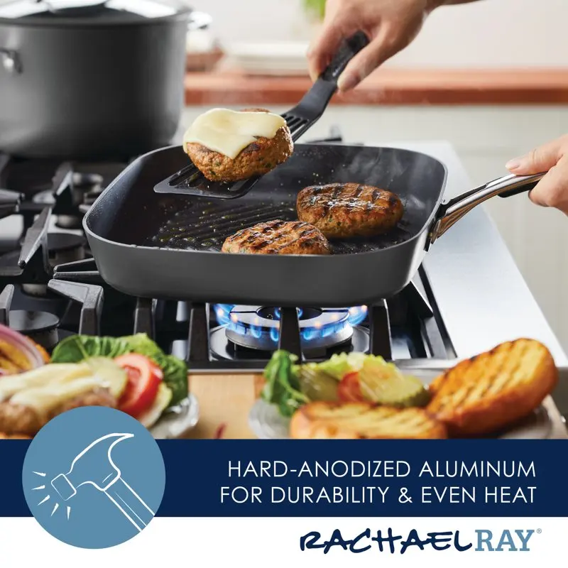 Rachael Ray Cook + Create 10-Inch Hard Anodized Nonstick Frying