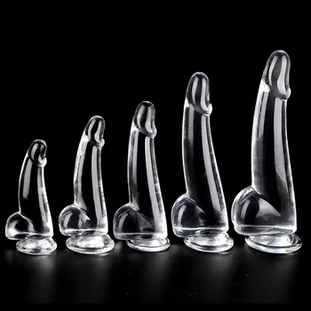 Soft Flexible Suction Cup Dildo with Ball Anal Dildo Anus Expander Beginner Game Adult Sex Toys 4